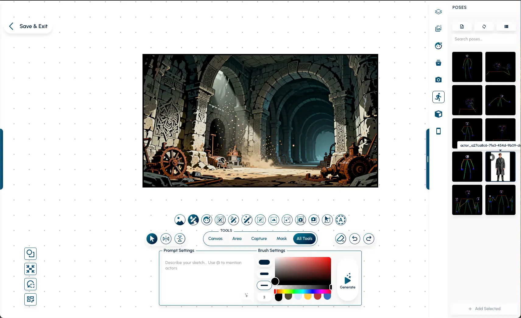 Editor Pose Library